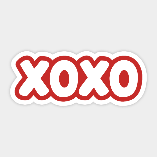 XOXO - Hugs and Kisses Sticker by Wright Art